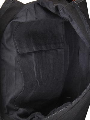 orange,black canvas sling bag - 10008192 - Standard Image - 3