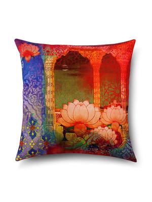 printed cotton cushion cover ( set of 8) - 10014061 - Standard Image - 9