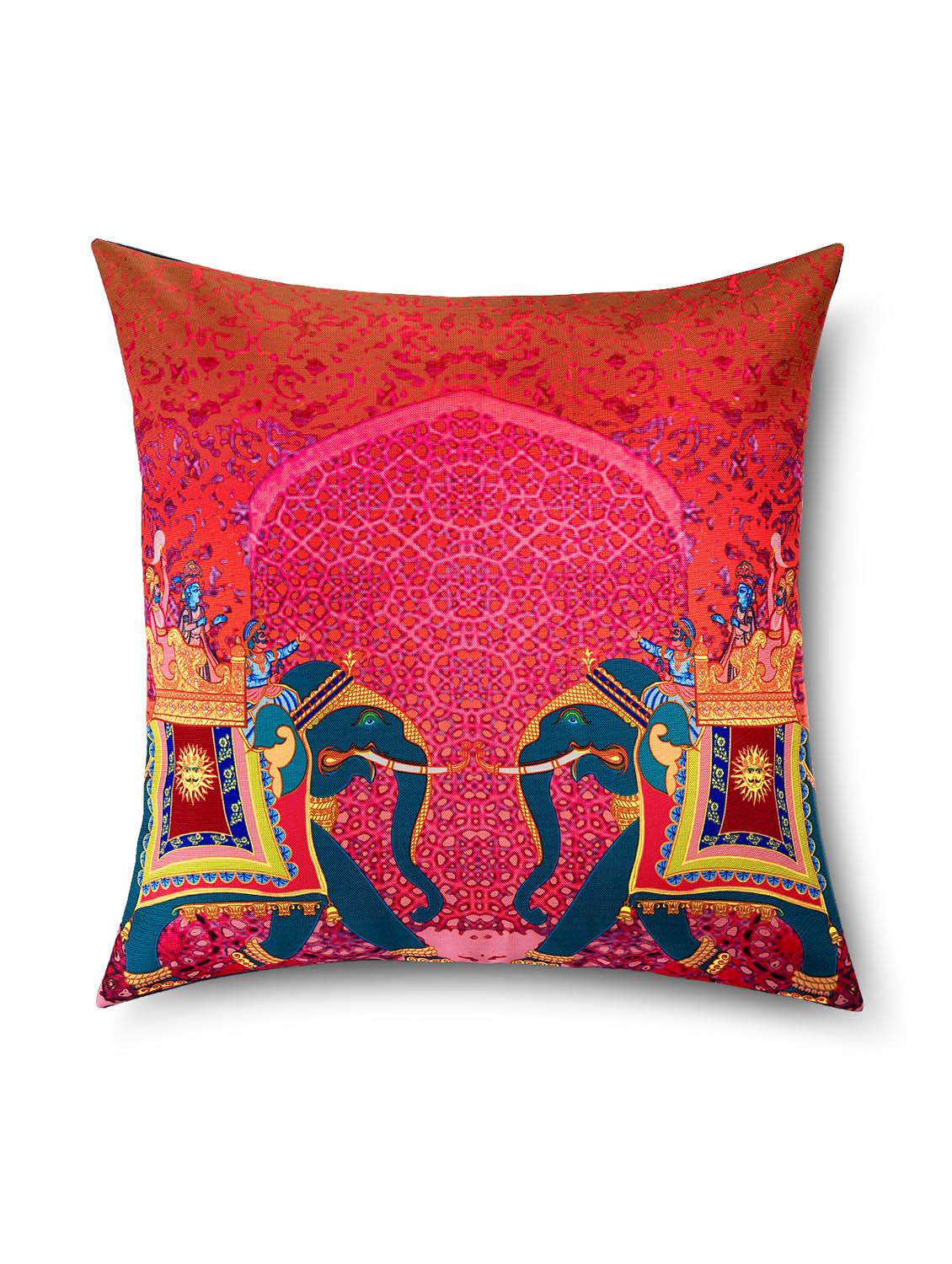 printed cotton cushion cover ( set of 8) - 10014061 - Zoom Image - 6