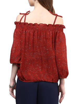 smocking detail blouson top - 10023066 - Standard Image - 3