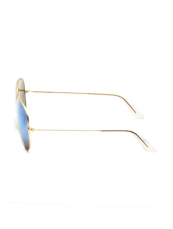 superdeals golden frame & blue glass aviator sunglasses for men & women - 10030534 - Zoom Image - 3