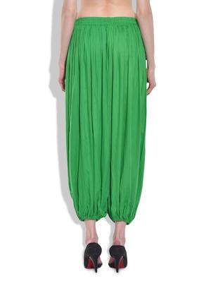 green rayon harem pants - 10038339 - Standard Image - 3