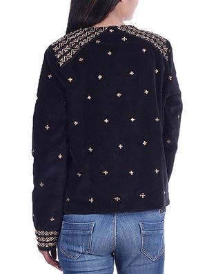 black velvet summer jacket - 10041271 - Standard Image - 3
