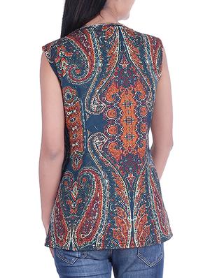 blue cotton summer jacket - 10041272 - Standard Image - 3