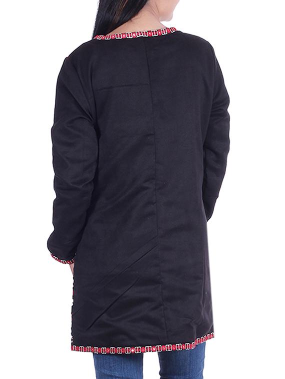 black cotton summer jacket - 10041273 - Zoom Image - 3