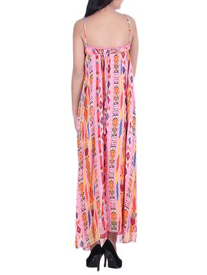 multi color chiffon dress - 10041304 - Standard Image - 3