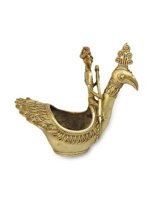 Peacock pen stand (12.5 cm X 18.5 cm X 12 cm ) - 10060830 - Standard Image - 3