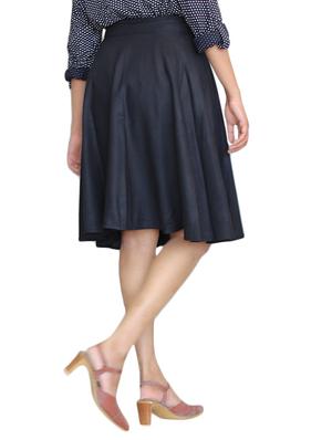 black viscose skirts - 10064671 - Standard Image - 3