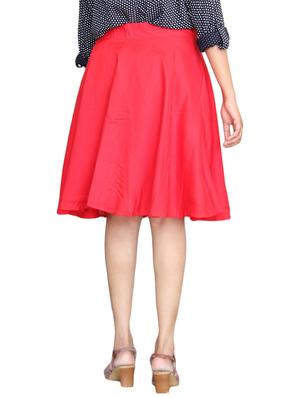red viscose skirts - 10064672 - Standard Image - 3