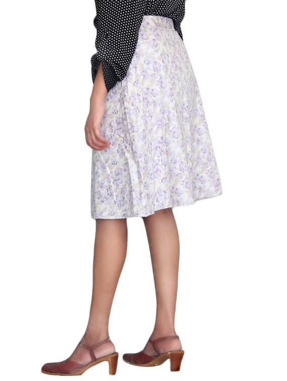 purple cotton skirts - 10064681 - Zoom Image - 3