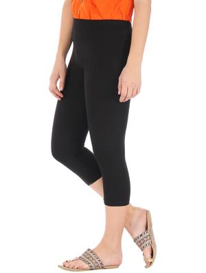 black, white cotton leggings - 10087193 - Standard Image - 3