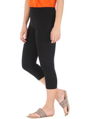 black, yellow cotton leggings - 10087194 - Standard Image - 3