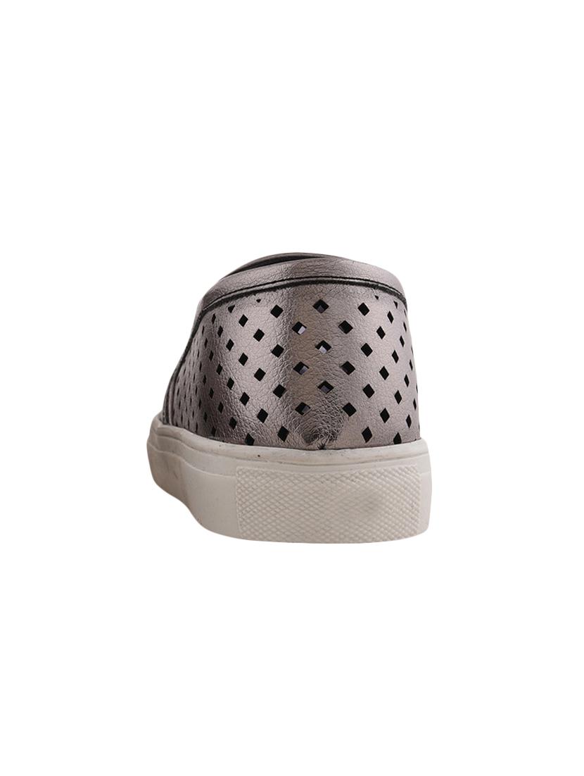 silver plimsolls casual shoe - 10096253 - Zoom Image - 3