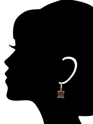 brown copper earring - 10119357 - Standard Image - 3