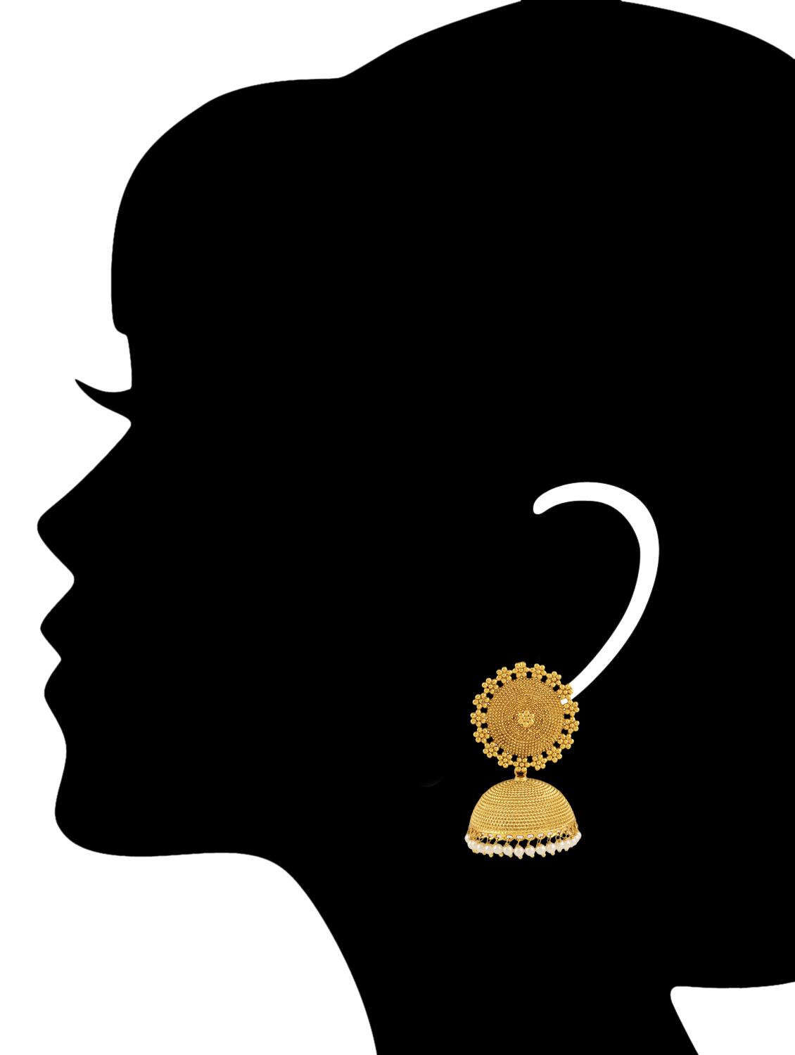 gold copper earring - 10119520 - Zoom Image - 3