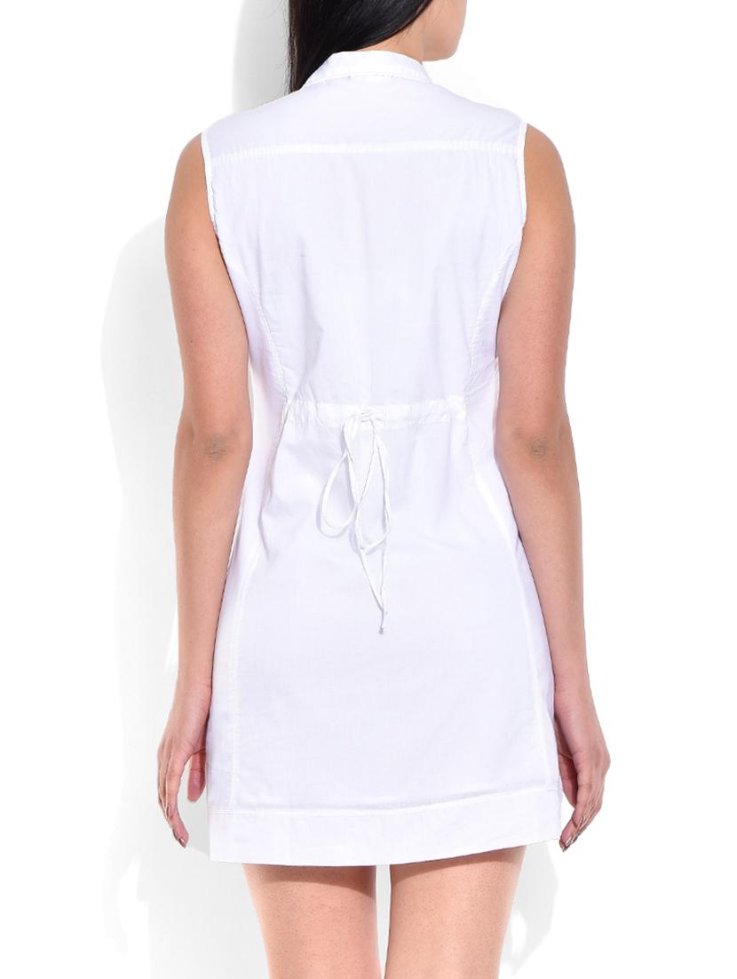 white cotton dress - 10123153 - Zoom Image - 3