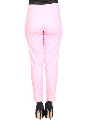 pink cotton jeans - 10123273 - Standard Image - 3