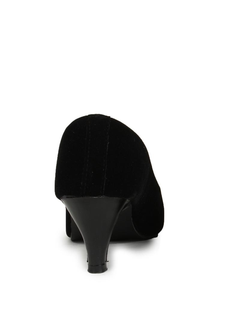 black suede slip on pumps - 10124246 - Zoom Image - 3