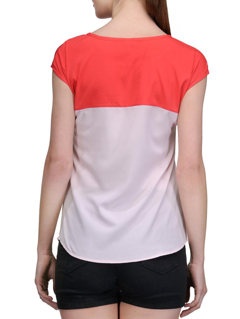 white poly crepe top - 10140665 - Zoom Image - 3