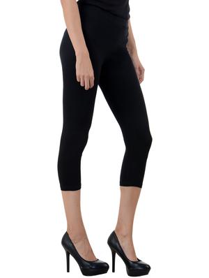 red,black lycra capris - 10156285 - Standard Image - 6