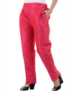 pink,royalblue,navyblue silk trousers - 10165993 - Standard Image - 6