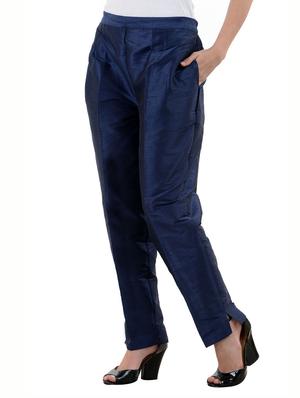 pink,royalblue,navyblue silk trousers - 10165993 - Standard Image - 9