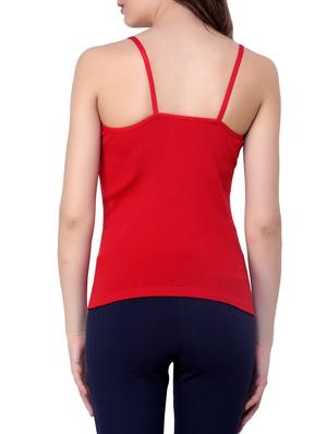 Renka Comfortable Red Color Camisole Summer Tank Tops for Women - 10167034 - Standard Image - 3