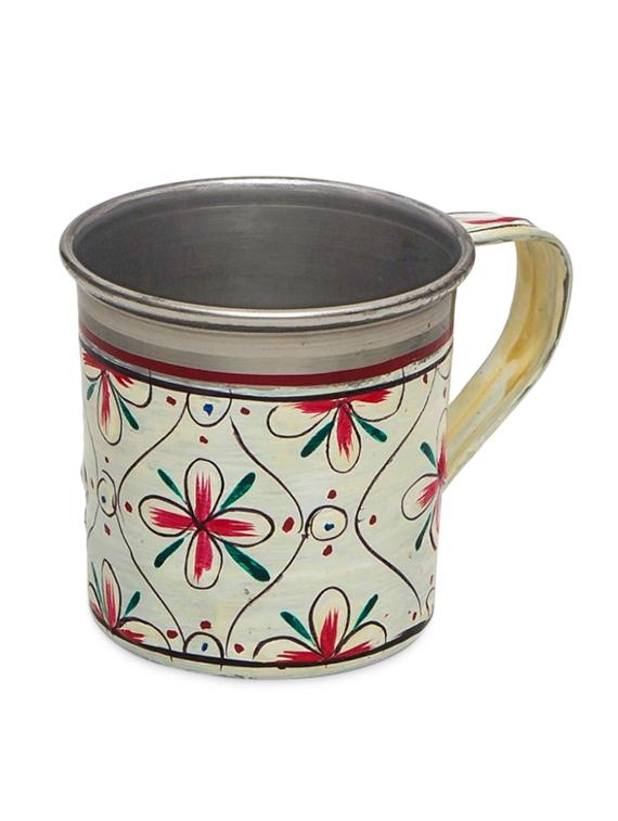 white floral painted tea cup set (6pcs) - 1017022 - Zoom Image - 3