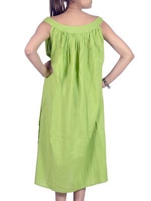 green cotton dress - 10214514 - Standard Image - 3