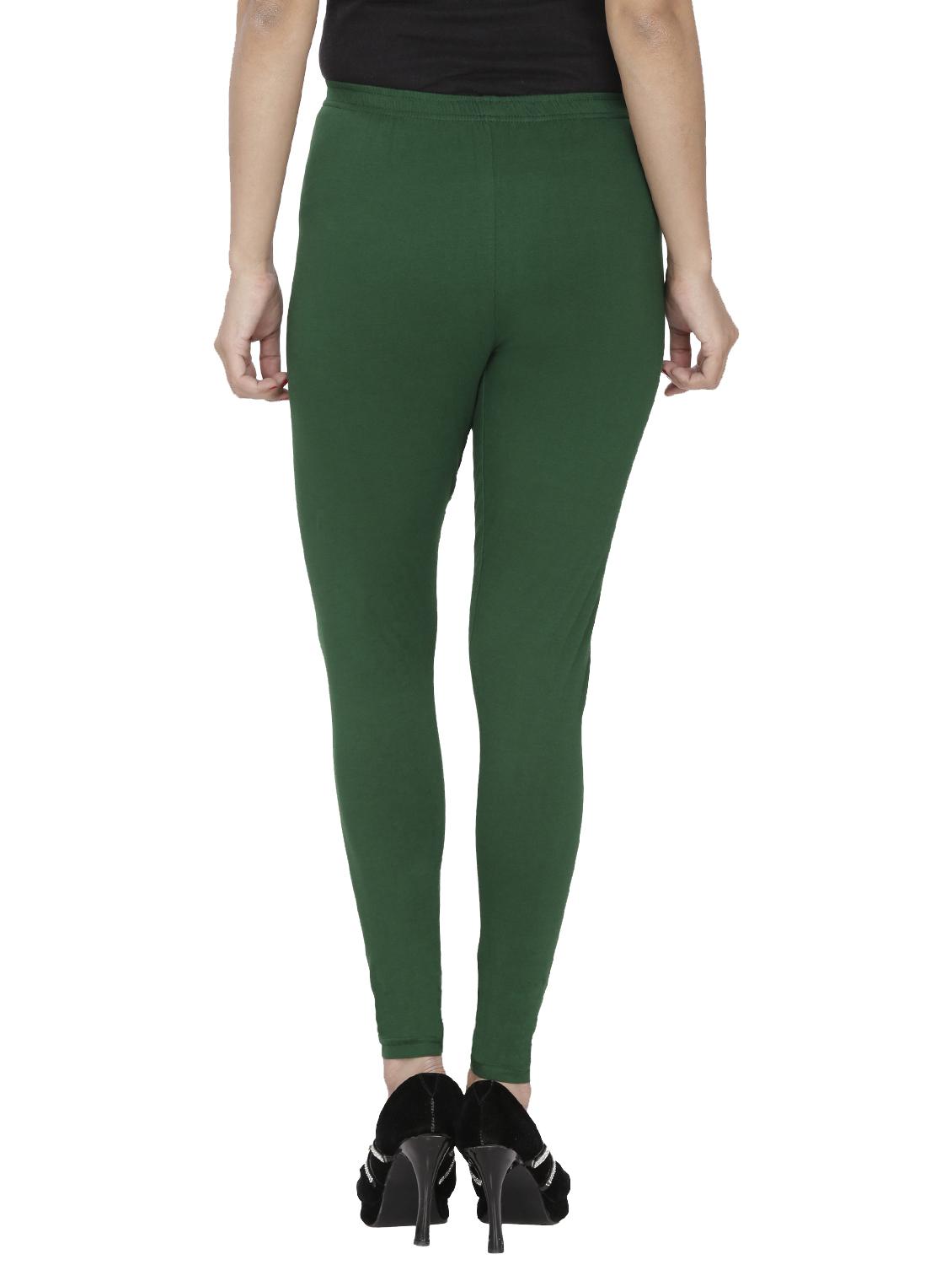 green cotton leggings - 10229626 - Zoom Image - 3