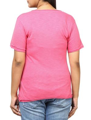 pink cotton plus top - 10243418 - Standard Image - 3