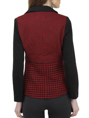 red polyester blazer - 10266237 - Standard Image - 3