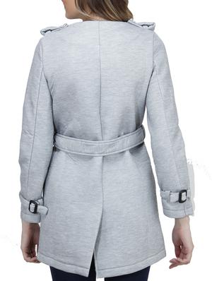 grey polyester coat - 10266286 - Standard Image - 3