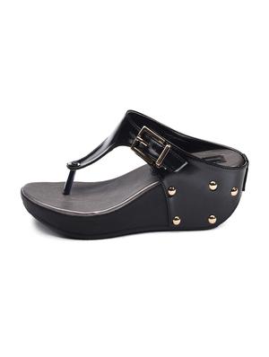 bruno manetti women's black wedges - 10288315 - Standard Image - 3