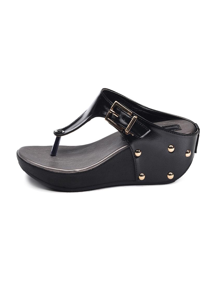 bruno manetti women's black wedges - 10288315 - Zoom Image - 3
