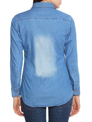 light blue denim shirt - 10288863 - Standard Image - 3
