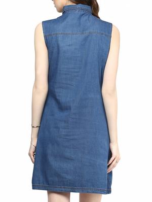 blue denim dress - 10290540 - Standard Image - 3
