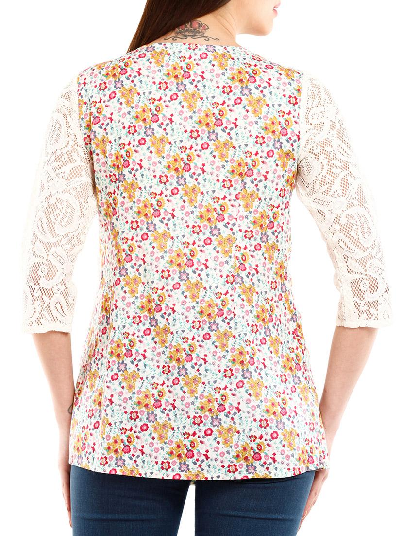 multi colored viscose top - 10292694 - Zoom Image - 3