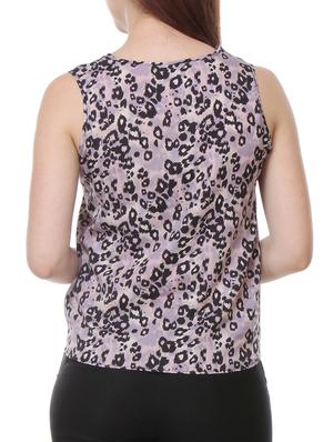 purple crepe asymmetric top - 10299866 - Standard Image - 3