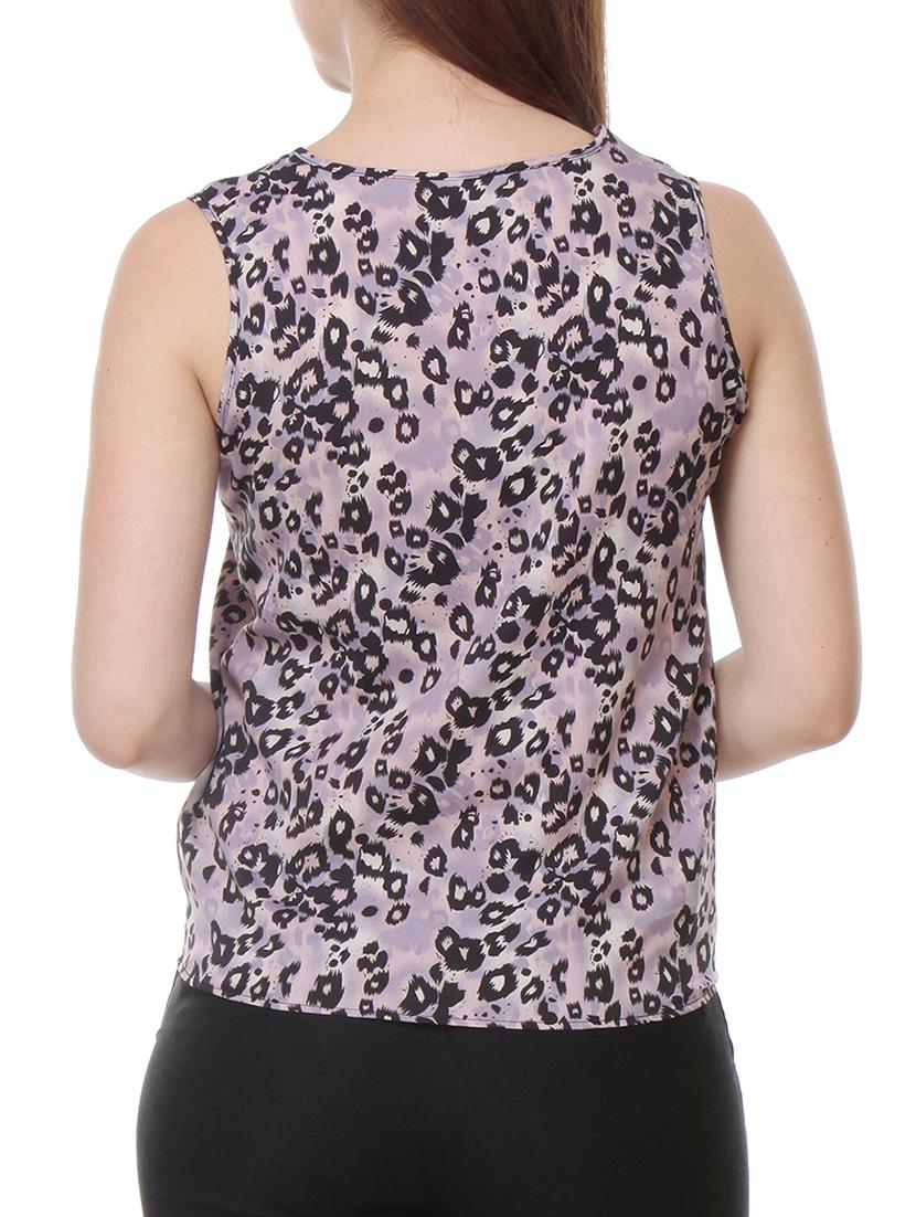 purple crepe asymmetric top - 10299866 - Zoom Image - 3