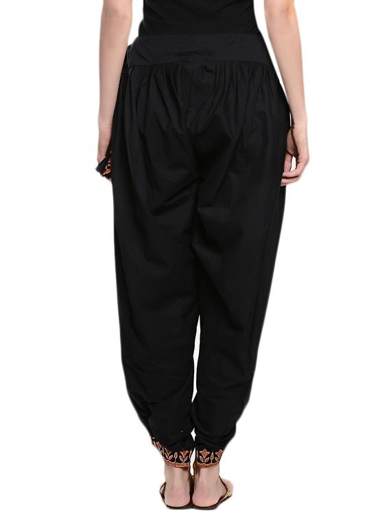 cotton hand block printed dhoti pants - 10302691 - Zoom Image - 3