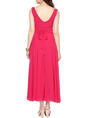 tie back maxi dress - 10306431 - Standard Image - 3