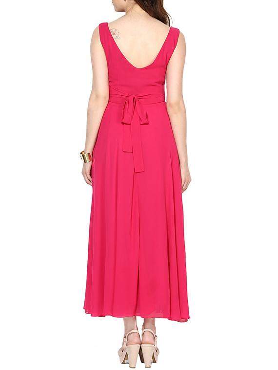tie back maxi dress - 10306431 - Zoom Image - 3