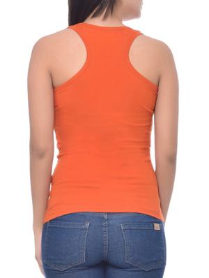 orange cotton tank top - 10346517 - Standard Image - 3