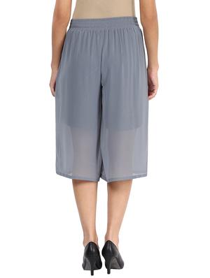 grey gerogette capris - 10355483 - Standard Image - 3