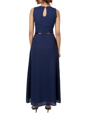 pleat detail maxi dress - 10357487 - Standard Image - 3