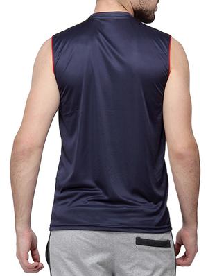 navy blue and red polyester t-shirt - 10398846 - Standard Image - 3