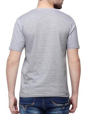 solid grey cotton t-shirt - 10398876 - Standard Image - 3