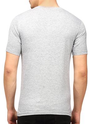 grey cotton chest print t-shirt - 10398955 - Standard Image - 3