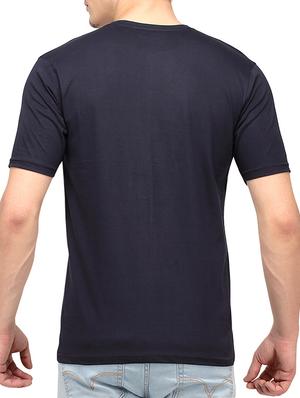 blue cotton chest print t-shirt - 10398962 - Standard Image - 3